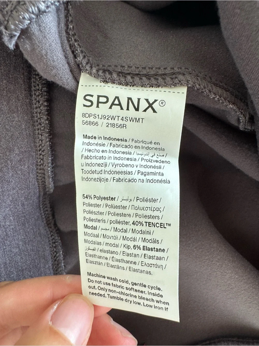 SPANX Women's purple Straight-Leg air essentials  Pull-On Pants 2X